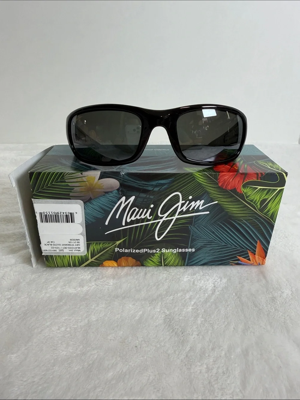 Maui Jim GRY Stingtay Gloss Balck Sunglasses